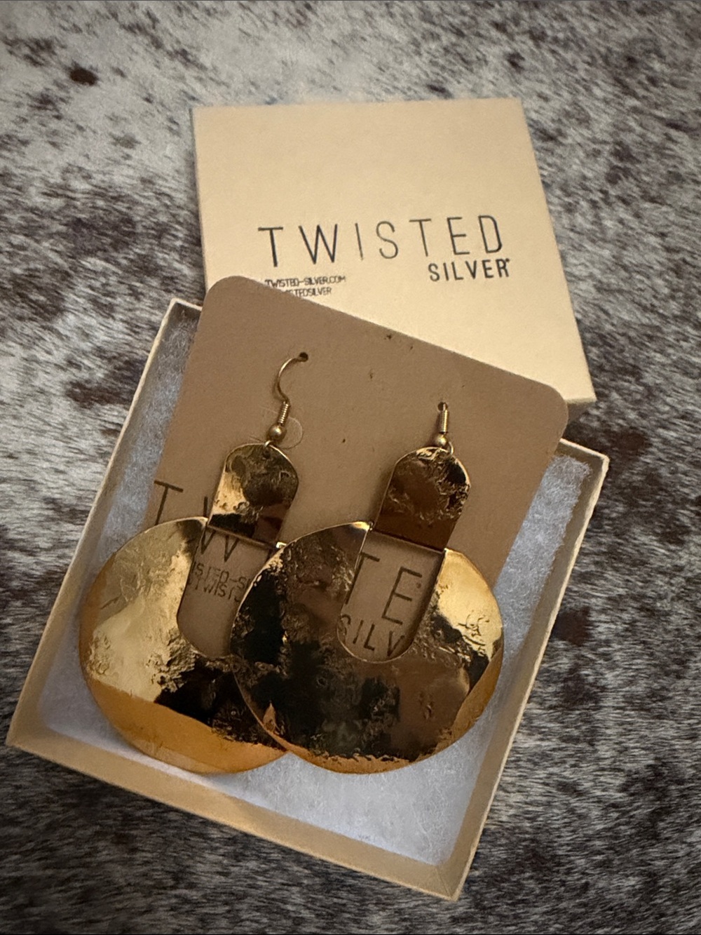 Twisted Silver Egypt earrings